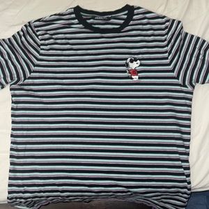 Striped Snoopy T-Shirt